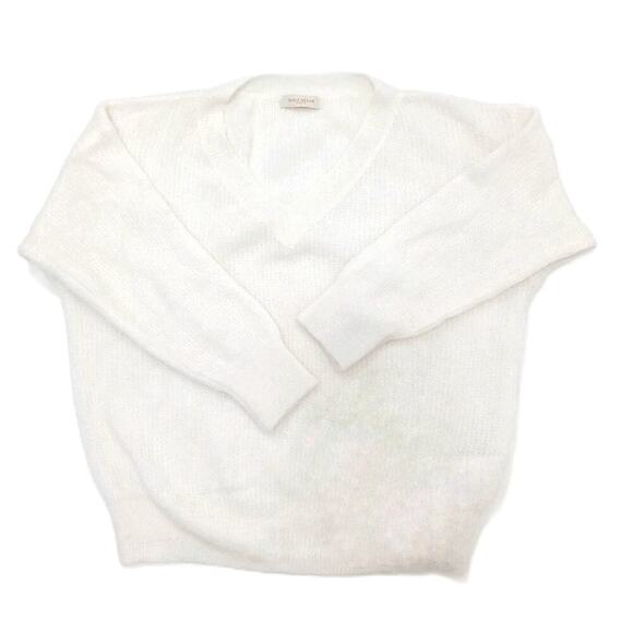 MIKA ELLES Mohair Blend V-Neck Knit Sweater Off White Medium Cozy Chic
| NEW - Picture 1 of 16